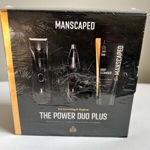 MANSCAPED Power Duo Plus Grooming Kit - Black and Gold NEW UNOPENED!!